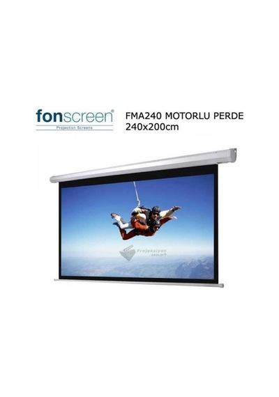 Fonscreen Fma240 240x200 Motorlu Projeksiyon Perdesi