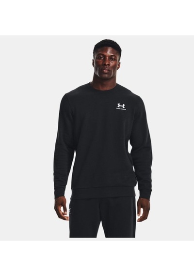 Under Armour Erkek UA Essential Fleece Bisiklet Yaka 1374250-001 Siyah