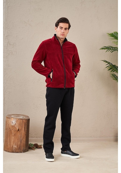 Pjs 23714 Erkek Fermuarlı Polar Eşofman Takım 001
