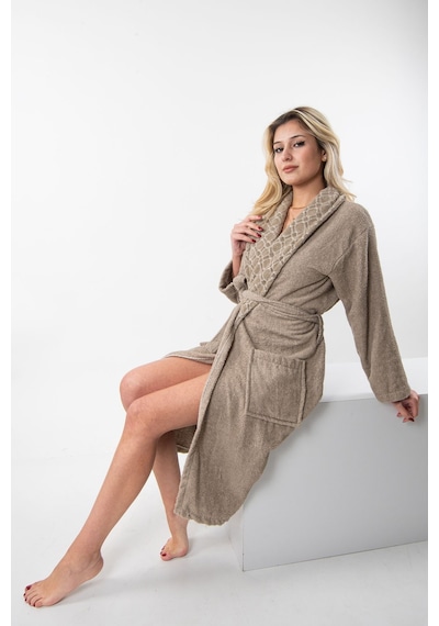 Güvenal Soft Unisex Bornoz 1 Kahverengi