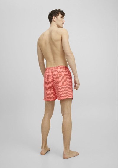 Jack & Jones Logo Kumaşlı Deniz Şortu- Crete 12202958 Hot Coral Mercan