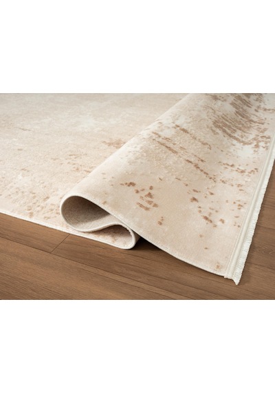 Look Classıc Lk006b Çerçeveli Bej Klasik Desen Akrilik Dokuma Taban Tozuaz Oturma Odası Halısı-1035 Bej