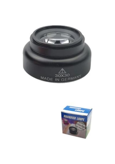 20x Syh Büyüteç 30x30 Optik Cam Lens Alüminyum Kasa Alman Teknolojisi
