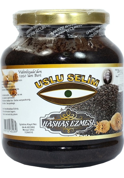 Haşhaş Ezmesi Siyah 350 Gr.cam Kavanoz Uşak Yöresi