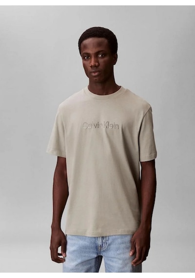 Calvin Klein Lv04lf813gpez 20s Eu Wholesale Sportswear Grap Erkek Tişört Krem