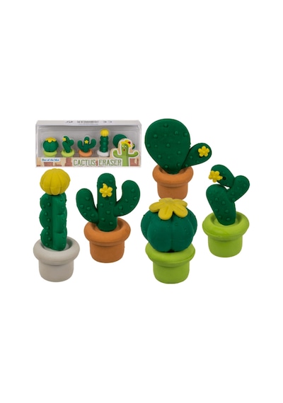 Cactus Eraser Kaktüs Silgi Seti