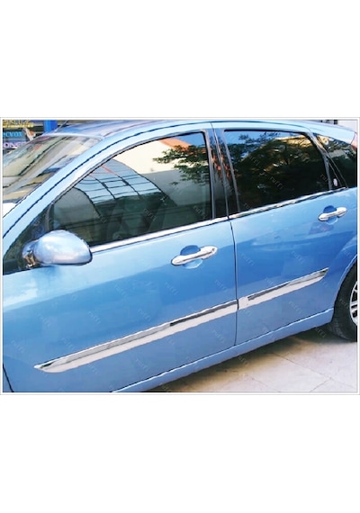 Ford Focus Mk1 Krom Cam Çıtası 4 Prç. 1998-2005  P.Çelik