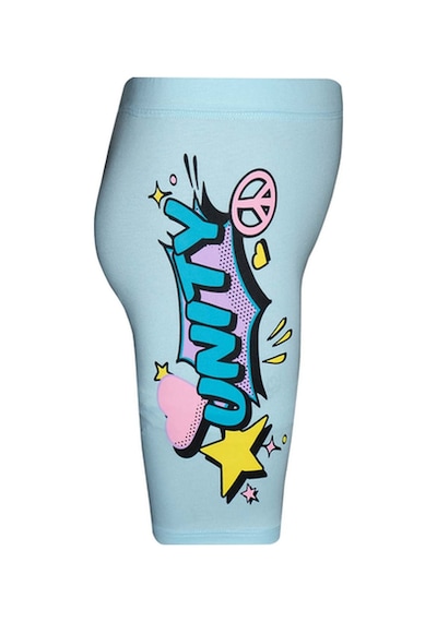 Lovetti Soft Turkuaz Kız Çocuk Unıty Baskılı Bisiklet Şort 7953T020 Turkuaz