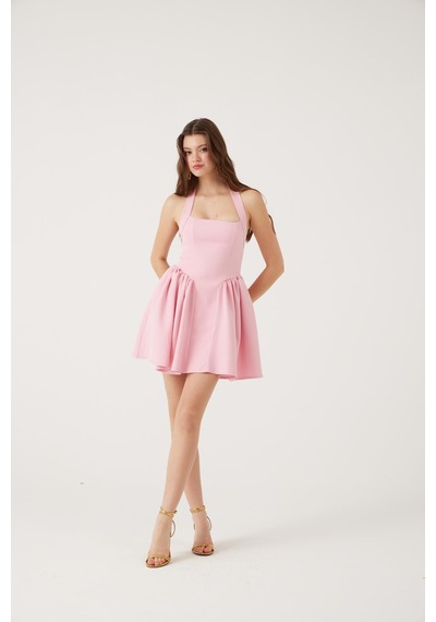Holly Lolly Cepli Mini Felici Elbise Pembe
