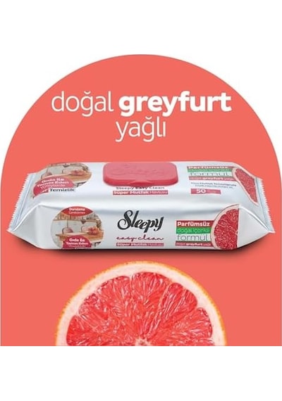Easy Clean Süper Yüzey Temizlik Mutfak Havlusu&mendili Greyfurt Yağlı 50 Yaprak