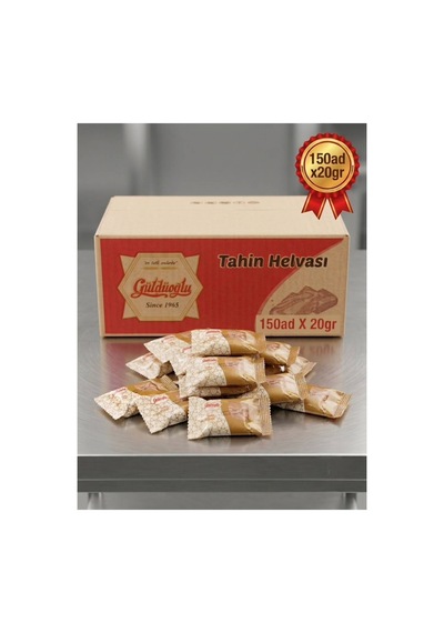 İkramlık Mini Paket Sade Tahin Helvası 150 Adet X 20 Gr
