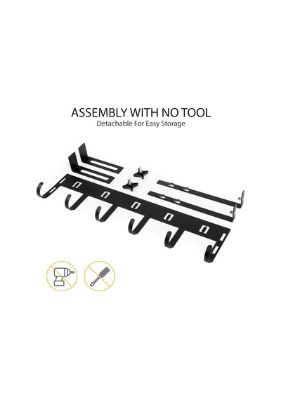 Ayarlanabilir Kapı Arkası Askılık Metal 2 Adet 6 Kancalı Kapı Üstü Organizer Montaj Gerek Siyah Ayarlanabilir Kapı Arkası Askılık Metal 2 Adet 6 Kancalı Kapı Üstü Organizer Montaj Gerek Siyah