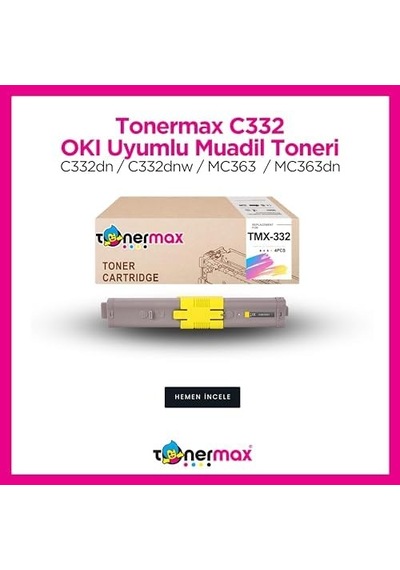 Oki Uyumlu C332 Muadil Toner Takım