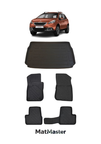 Peugeot 2008 2015 Model 5d Premium Ekstra Havuzlu Paspas Ve Bagaj Havuzu Set