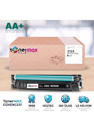 Hp 212x W2120x Siyah Uyumlu Toner Aa Plus / Color Laserjet Enterprise M554 / M555 / Mfp M578