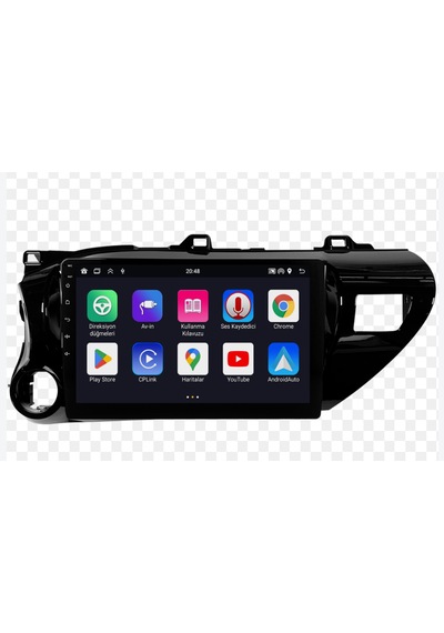 Foxus Toyota Hılux 2017 4gb Ram 64gb Hafıza Android Dokunmatik Ekran Oto Teyp - Carplay Wifi Gps Bluetooth Kamera Destekli Oem Netflix