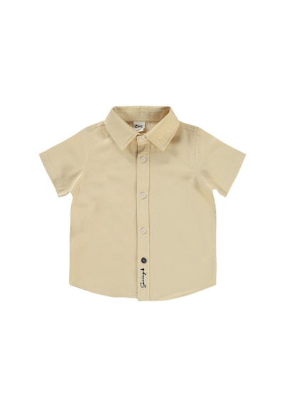 Civil Baby Klasik 6-18 Ay Gömlek - Kahverengi 6-9 Ay Sütlü Kahve