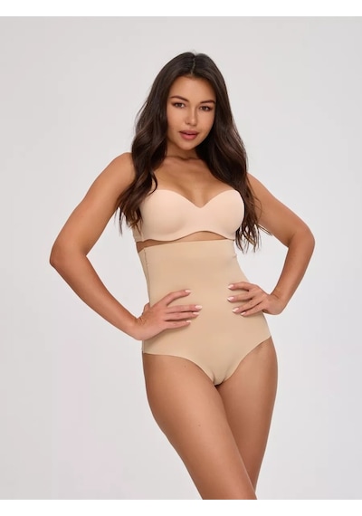 Private Model Iz Yapmaz Toparlayıcı Rahat Lazer Kesim Slip Külot Ten Renk Ten