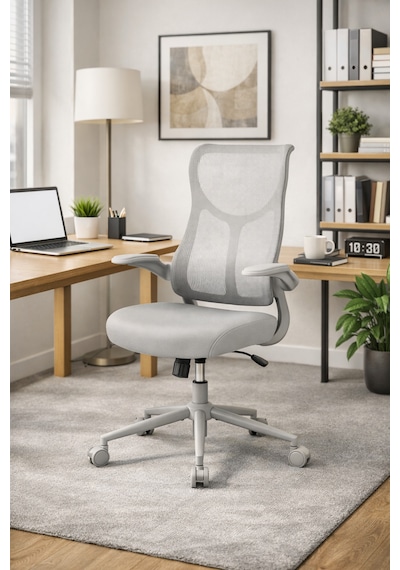 Techno Rest X Ergonomik File Sırtlı Ofis Çalışma Koltuğu Gri Gri