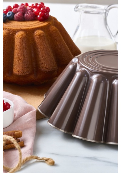 Karaca Mocca Dilimli Kek Kalıbı 22 Cm Gri