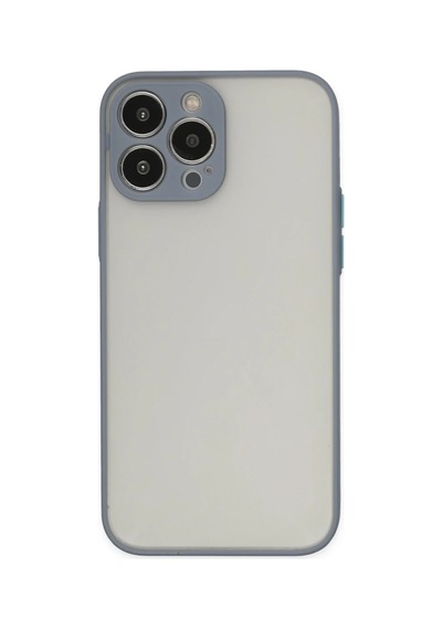 Apple Apple iPhone Uyumlu 15 Pro Max Kılıf Montreal Silikon Kapak - Gri