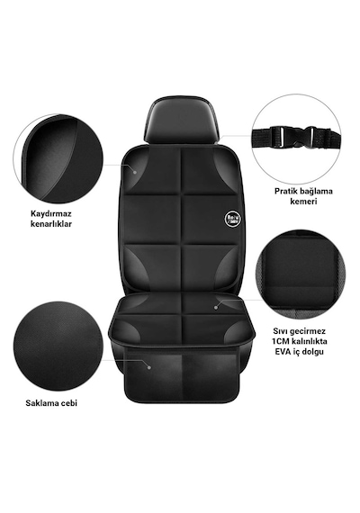 Isofix Girişli Oto Çocuk Koltuğu Koruyucu Puset Koruma Koltuk 2ad