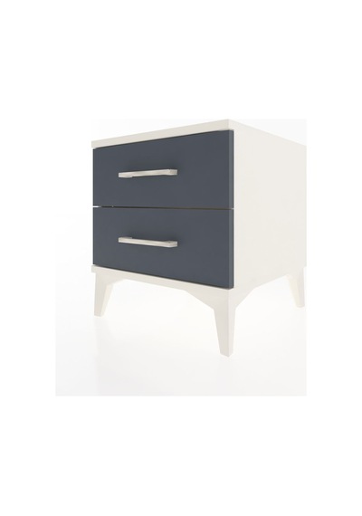 Hyperion Komodin 2 Çekmeceli 44x44x48 Aytaşı-antrasit Aytaşı