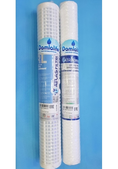 Atlas 2 Li 20'' Yıkanabilir Filtre Iplik 50 Micron Tortu Fil .