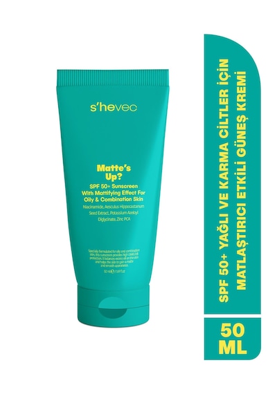 Matte's Up - Spf 50+ Yağlı Ve Karma Ciltler İçin Matlaştırıcı Et