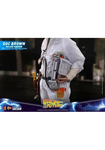 Hot Toys Doc Brown Deluxe Version Sixth Scale Figure - 909291 - Mms610 - Back To The Future / Bttf Movie
