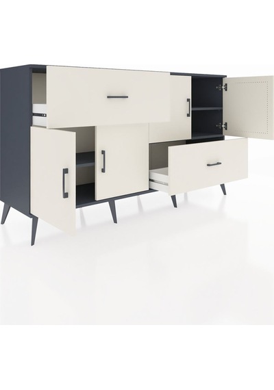 Hyperion Konsol 3 Raflı 2 Çekmeceli 4 Kapaklı 176x44x99 Antrasit-aytaşı Antrasıt/aytası - Antrasıt Hyperion Konsol 3 Raflı 2 Çekmeceli 4 Kapaklı 176x44x99 Antrasit-aytaşı Antrasıt/aytası - Antrasıt
