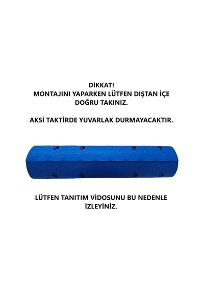 Kedi Oyuncağı Tüneli 1. Kalite 3mm Keçeden Geçmeli Kedi Ve Pati Figürlü 9 Renk A9