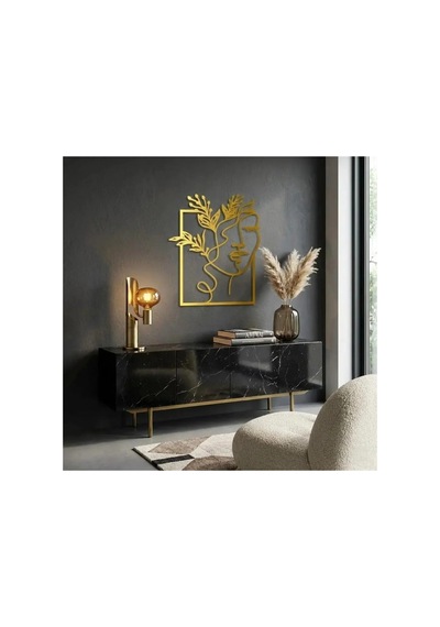 Uyuyan Güzel Metal Duvar Tablosu - Metal Duvar Sanatı - Mor - 60 X 75 Cm