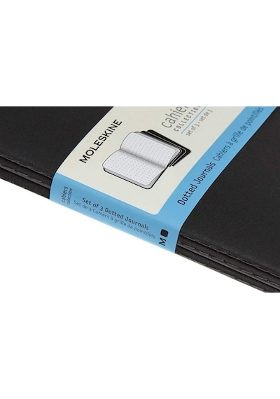 Moleskine Cahier Journals 3 Lü Noktalı Defter 13x21 Black Siyah