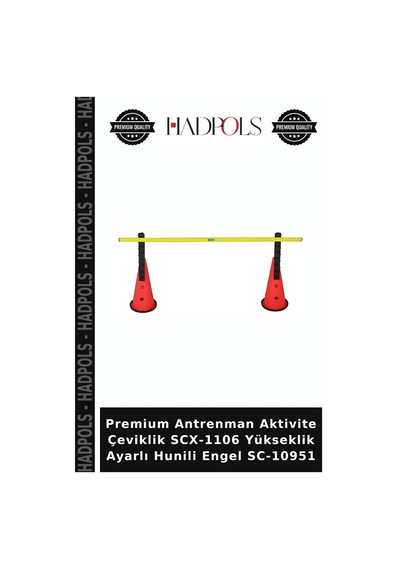 Premium Antrenman Aktivite Çeviklik Scx-1106 Yükseklik Ayarlı Hunili Engel Sc-10951 Çok Renkli