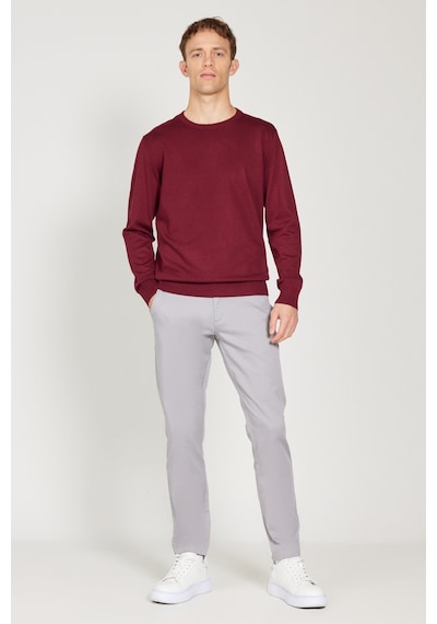 AC&Co / Altınyıldız Classics Erkek Bordo Standart Fit Normal Kesim Bisiklet Yaka Triko Kazak Bordo AC&Co / Altınyıldız Classics Erkek Bordo Standart Fit Normal Kesim Bisiklet Yaka Triko Kazak Bordo
