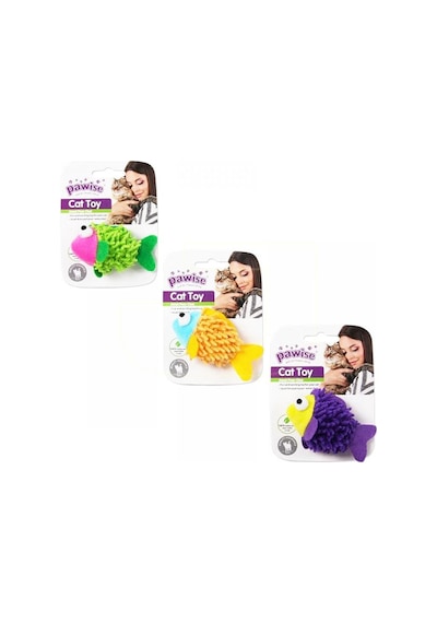 Pawise Meow Meow Life Fish Kumaş Kedi Oyuncağı Çok Renkli