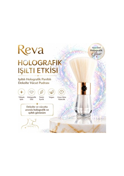 Holographic Explosion For Decolette Vegan Işıltılı Holografik Parıltılı Dekolte Vücut Pudrası Diğer