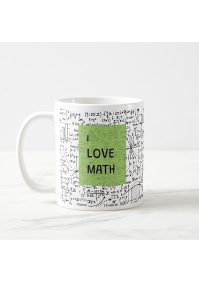 I Love Math - Matematik Kupa Bardak
