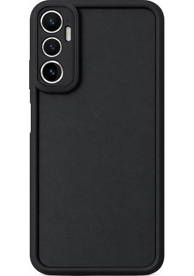 İnfinix Hot 20 4g Uyumlu Kamera Çıkıntılı Mat Silikon Telefon Kılıfı Siyah