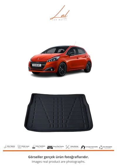 Peugeot 208 3d Havuzlu Paspas Bagaj Havuzu Seti 2013-2019