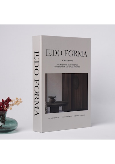 Kitap Görünümlü Dekoratif Kutu, İskandinav Tarzı Kitap Şeklinde Saklama Kutusu Ludo