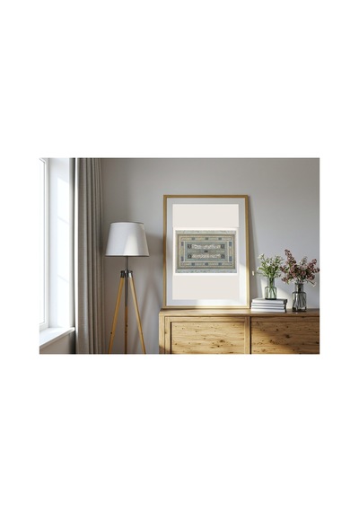 Hat Sanatı Talik Hat Levhası 17. Yüzyıl Çerçevesiz Poster 21x30 Cm A4 Hat Sanatı İslami Osmanlı