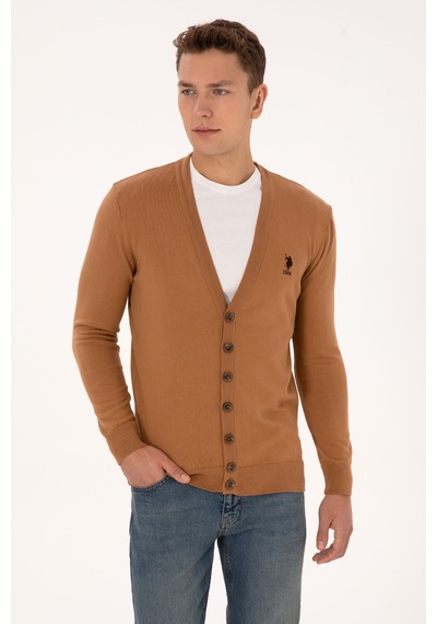 U.s. Polo Assn. Erkek Hırka Triko 50313702-vr233 Bisküvi