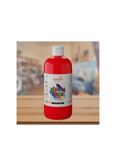 500gr Kırmızı Akrilik Boya - Yüksek Kalite 0,15 L