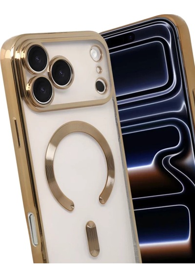 Newface Apple İphone 17 Pro Kross Magneticsafe Kapak - Gold Altın