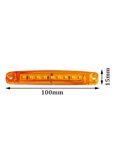 9 Ledli Yan Isaret Ikaz Lambasi 10 Adet Turuncu 12 Volt 486693581