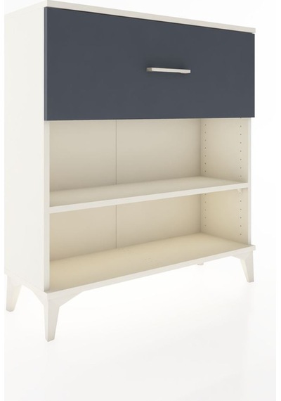 Arges Şifonyer Tek Raflı Tek Çekmeceli 88x30x96 Aytaşı-antrasit Aytaşı