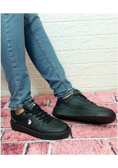 U.s. Polo Assn. Lee 3pr Erkek Sneaker Spor Ayakkabı Siyah