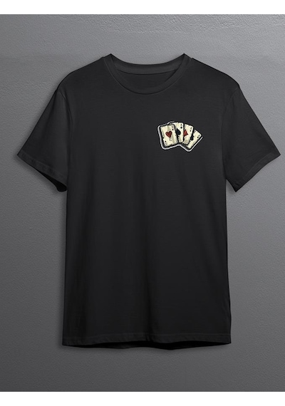 Poker Blackjack 21 İskambil Kağıdı Tişört Unisex T-shirt 001